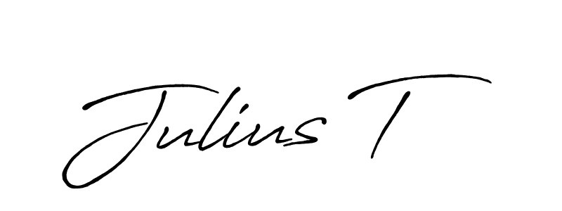 Use a signature maker to create a handwritten signature online. With this signature software, you can design (Antro_Vectra_Bolder) your own signature for name Julius T. Julius T signature style 7 images and pictures png