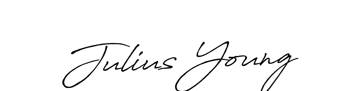 How to make Julius Young name signature. Use Antro_Vectra_Bolder style for creating short signs online. This is the latest handwritten sign. Julius Young signature style 7 images and pictures png