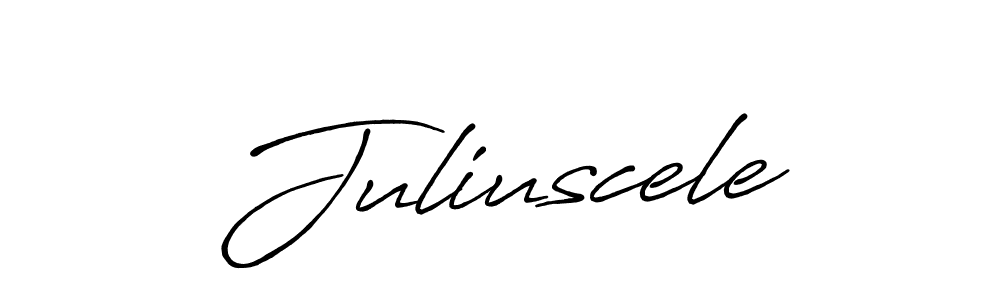Juliuscele stylish signature style. Best Handwritten Sign (Antro_Vectra_Bolder) for my name. Handwritten Signature Collection Ideas for my name Juliuscele. Juliuscele signature style 7 images and pictures png