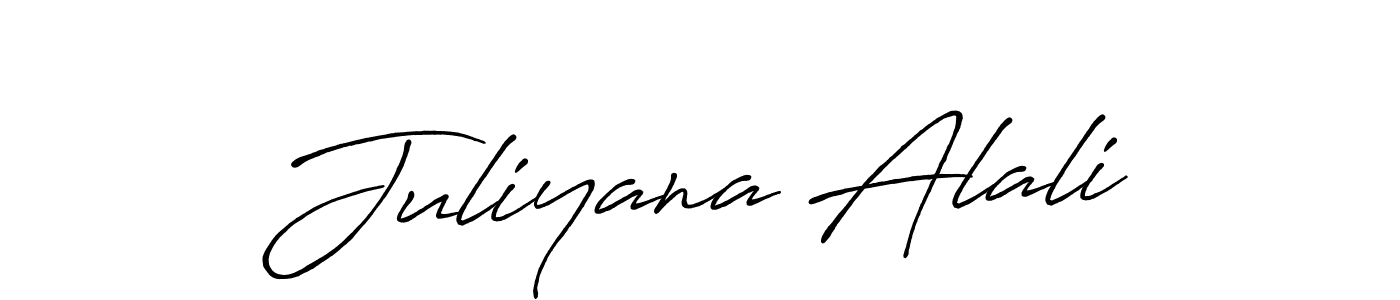 Make a beautiful signature design for name Juliyana Alali. Use this online signature maker to create a handwritten signature for free. Juliyana Alali signature style 7 images and pictures png