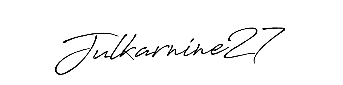 Create a beautiful signature design for name Julkarnine27. With this signature (Antro_Vectra_Bolder) fonts, you can make a handwritten signature for free. Julkarnine27 signature style 7 images and pictures png