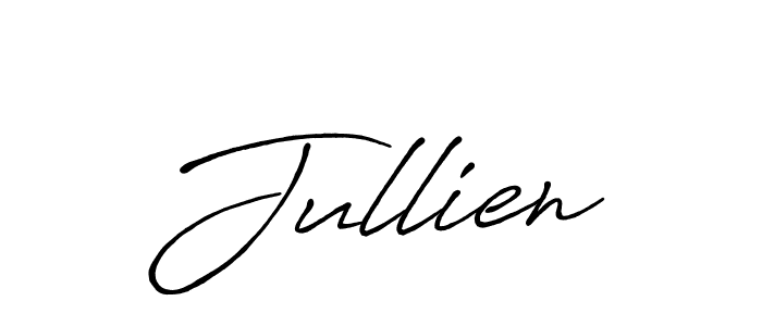 Also You can easily find your signature by using the search form. We will create Jullien name handwritten signature images for you free of cost using Antro_Vectra_Bolder sign style. Jullien signature style 7 images and pictures png