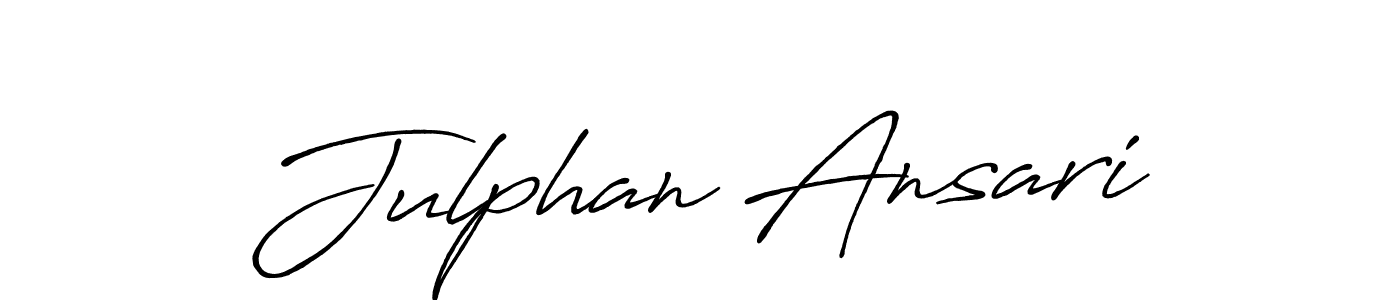 Also You can easily find your signature by using the search form. We will create Julphan Ansari name handwritten signature images for you free of cost using Antro_Vectra_Bolder sign style. Julphan Ansari signature style 7 images and pictures png