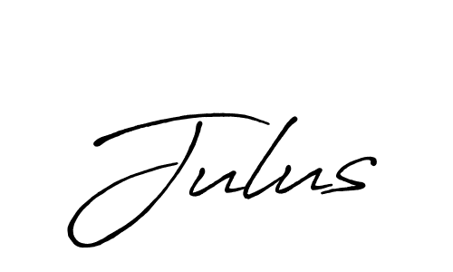 Use a signature maker to create a handwritten signature online. With this signature software, you can design (Antro_Vectra_Bolder) your own signature for name Julus. Julus signature style 7 images and pictures png