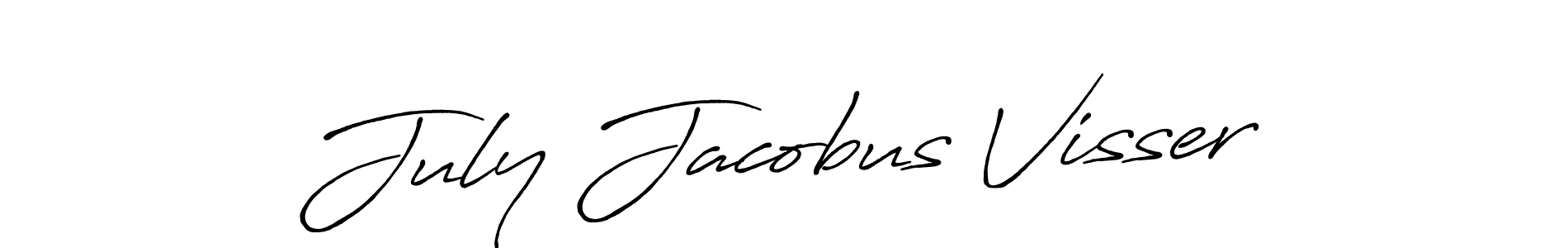 Design your own signature with our free online signature maker. With this signature software, you can create a handwritten (Antro_Vectra_Bolder) signature for name July Jacobus Visser. July Jacobus Visser signature style 7 images and pictures png