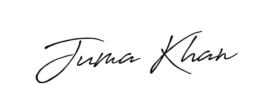 Make a beautiful signature design for name Juma Khan. With this signature (Antro_Vectra_Bolder) style, you can create a handwritten signature for free. Juma Khan signature style 7 images and pictures png
