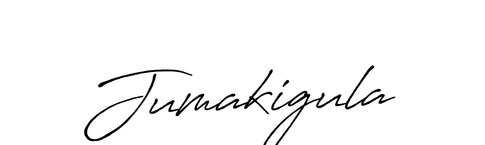 Make a beautiful signature design for name Jumakigula. With this signature (Antro_Vectra_Bolder) style, you can create a handwritten signature for free. Jumakigula signature style 7 images and pictures png