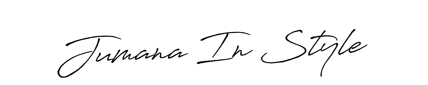 Check out images of Autograph of Jumana In Style name. Actor Jumana In Style Signature Style. Antro_Vectra_Bolder is a professional sign style online. Jumana In Style signature style 7 images and pictures png