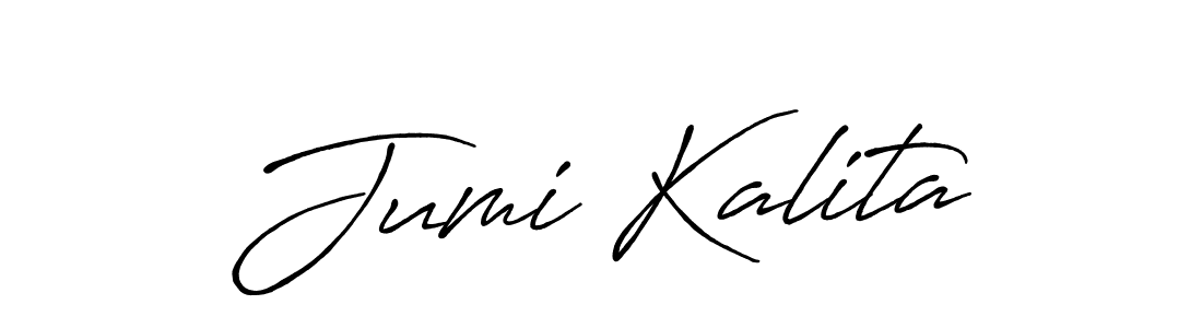 Antro_Vectra_Bolder is a professional signature style that is perfect for those who want to add a touch of class to their signature. It is also a great choice for those who want to make their signature more unique. Get Jumi Kalita name to fancy signature for free. Jumi Kalita signature style 7 images and pictures png