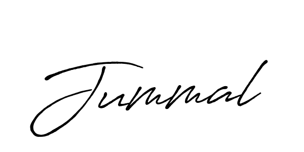 Jummal stylish signature style. Best Handwritten Sign (Antro_Vectra_Bolder) for my name. Handwritten Signature Collection Ideas for my name Jummal. Jummal signature style 7 images and pictures png