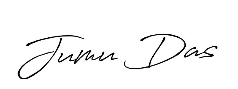 Make a beautiful signature design for name Jumu Das. With this signature (Antro_Vectra_Bolder) style, you can create a handwritten signature for free. Jumu Das signature style 7 images and pictures png