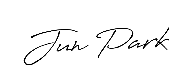 Design your own signature with our free online signature maker. With this signature software, you can create a handwritten (Antro_Vectra_Bolder) signature for name Jun Park. Jun Park signature style 7 images and pictures png