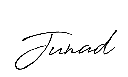 Use a signature maker to create a handwritten signature online. With this signature software, you can design (Antro_Vectra_Bolder) your own signature for name Junad. Junad signature style 7 images and pictures png