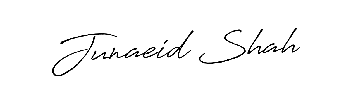 Antro_Vectra_Bolder is a professional signature style that is perfect for those who want to add a touch of class to their signature. It is also a great choice for those who want to make their signature more unique. Get Junaeid Shah name to fancy signature for free. Junaeid Shah signature style 7 images and pictures png