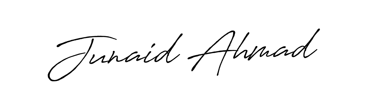 Also we have Junaid Ahmad name is the best signature style. Create professional handwritten signature collection using Antro_Vectra_Bolder autograph style. Junaid Ahmad signature style 7 images and pictures png