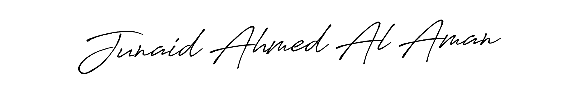 Design your own signature with our free online signature maker. With this signature software, you can create a handwritten (Antro_Vectra_Bolder) signature for name Junaid Ahmed Al Aman. Junaid Ahmed Al Aman signature style 7 images and pictures png