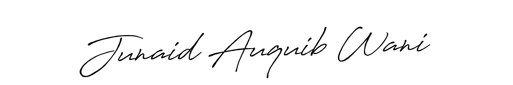 Also we have Junaid Auquib Wani name is the best signature style. Create professional handwritten signature collection using Antro_Vectra_Bolder autograph style. Junaid Auquib Wani signature style 7 images and pictures png