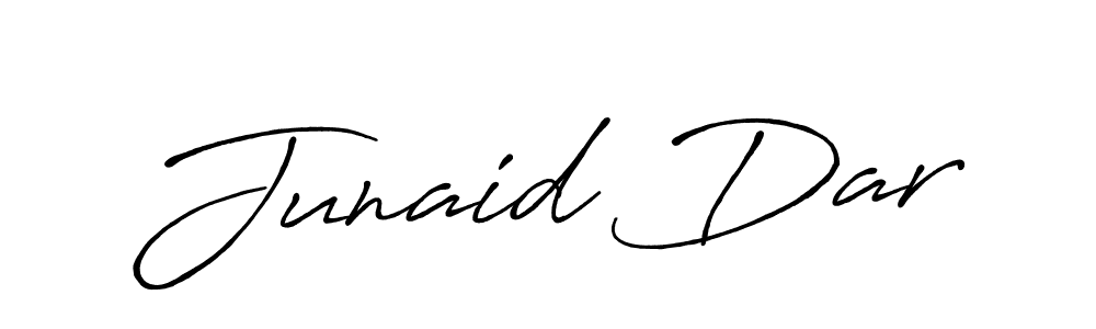 Design your own signature with our free online signature maker. With this signature software, you can create a handwritten (Antro_Vectra_Bolder) signature for name Junaid Dar. Junaid Dar signature style 7 images and pictures png