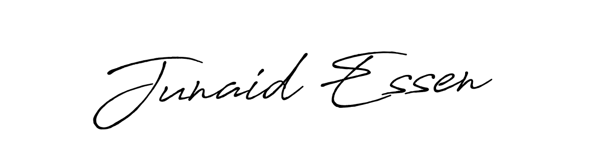 How to Draw Junaid Essen signature style? Antro_Vectra_Bolder is a latest design signature styles for name Junaid Essen. Junaid Essen signature style 7 images and pictures png