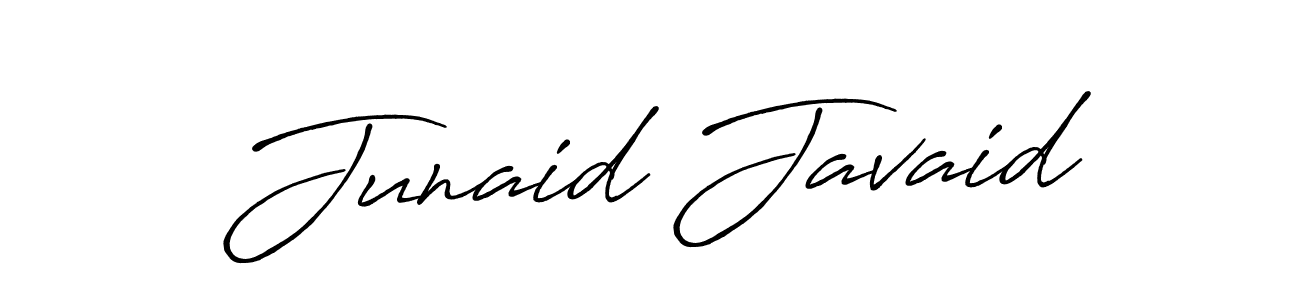 Make a beautiful signature design for name Junaid Javaid. With this signature (Antro_Vectra_Bolder) style, you can create a handwritten signature for free. Junaid Javaid signature style 7 images and pictures png