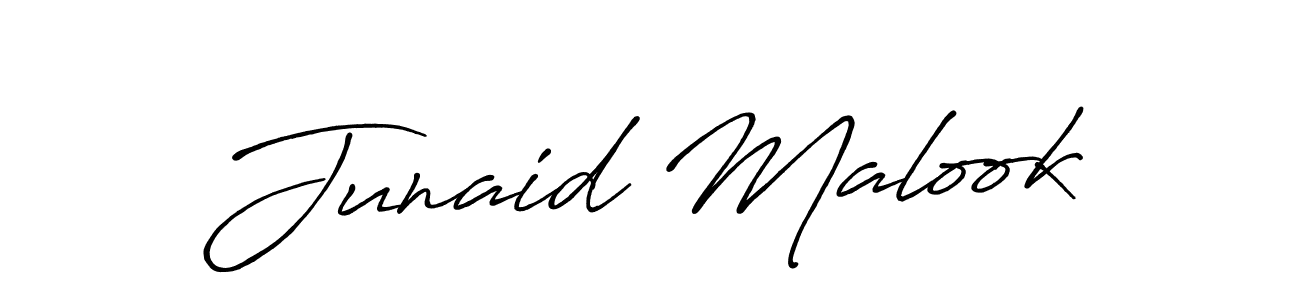 How to make Junaid Malook signature? Antro_Vectra_Bolder is a professional autograph style. Create handwritten signature for Junaid Malook name. Junaid Malook signature style 7 images and pictures png
