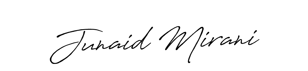 Antro_Vectra_Bolder is a professional signature style that is perfect for those who want to add a touch of class to their signature. It is also a great choice for those who want to make their signature more unique. Get Junaid Mirani name to fancy signature for free. Junaid Mirani signature style 7 images and pictures png