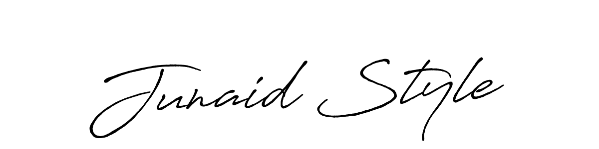 Similarly Antro_Vectra_Bolder is the best handwritten signature design. Signature creator online .You can use it as an online autograph creator for name Junaid Style. Junaid Style signature style 7 images and pictures png