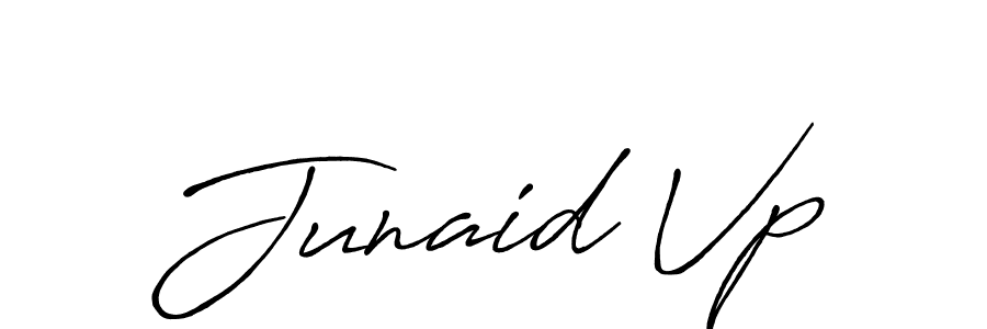 Also we have Junaid Vp name is the best signature style. Create professional handwritten signature collection using Antro_Vectra_Bolder autograph style. Junaid Vp signature style 7 images and pictures png