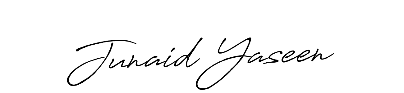 How to make Junaid Yaseen signature? Antro_Vectra_Bolder is a professional autograph style. Create handwritten signature for Junaid Yaseen name. Junaid Yaseen signature style 7 images and pictures png