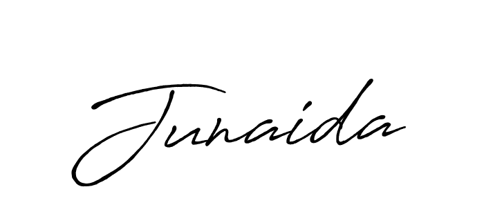 Design your own signature with our free online signature maker. With this signature software, you can create a handwritten (Antro_Vectra_Bolder) signature for name Junaida. Junaida signature style 7 images and pictures png