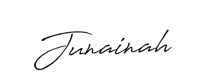 The best way (Antro_Vectra_Bolder) to make a short signature is to pick only two or three words in your name. The name Junainah include a total of six letters. For converting this name. Junainah signature style 7 images and pictures png