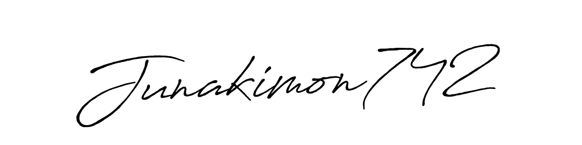 It looks lik you need a new signature style for name Junakimon742. Design unique handwritten (Antro_Vectra_Bolder) signature with our free signature maker in just a few clicks. Junakimon742 signature style 7 images and pictures png