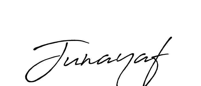 How to make Junayaf signature? Antro_Vectra_Bolder is a professional autograph style. Create handwritten signature for Junayaf name. Junayaf signature style 7 images and pictures png