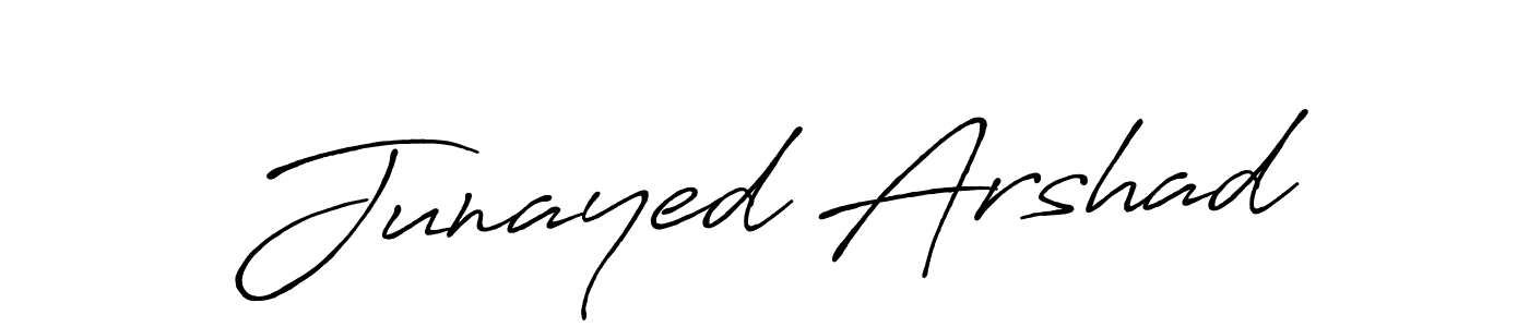 Make a beautiful signature design for name Junayed Arshad. With this signature (Antro_Vectra_Bolder) style, you can create a handwritten signature for free. Junayed Arshad signature style 7 images and pictures png