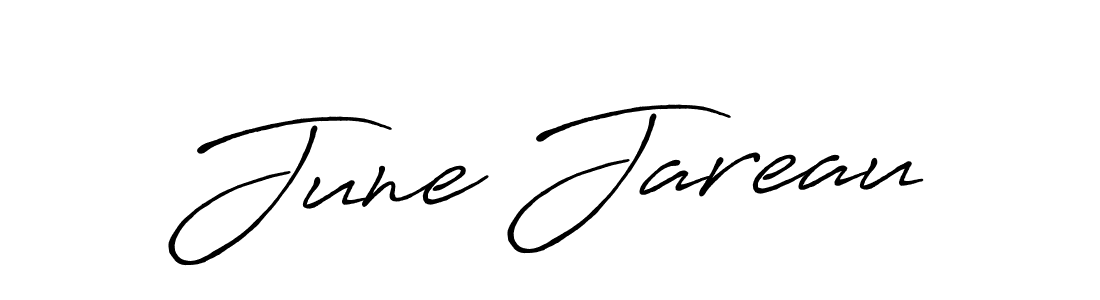 The best way (Antro_Vectra_Bolder) to make a short signature is to pick only two or three words in your name. The name June Jareau include a total of six letters. For converting this name. June Jareau signature style 7 images and pictures png