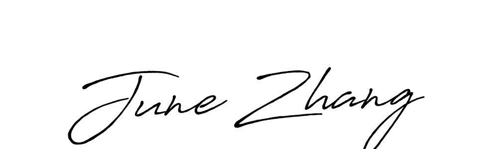 if you are searching for the best signature style for your name June Zhang. so please give up your signature search. here we have designed multiple signature styles  using Antro_Vectra_Bolder. June Zhang signature style 7 images and pictures png