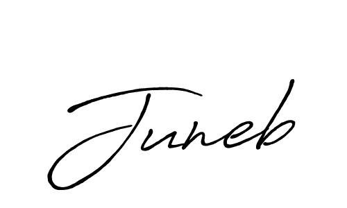 Create a beautiful signature design for name Juneb. With this signature (Antro_Vectra_Bolder) fonts, you can make a handwritten signature for free. Juneb signature style 7 images and pictures png