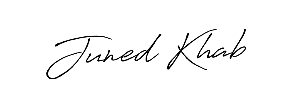 You can use this online signature creator to create a handwritten signature for the name Juned Khab. This is the best online autograph maker. Juned Khab signature style 7 images and pictures png
