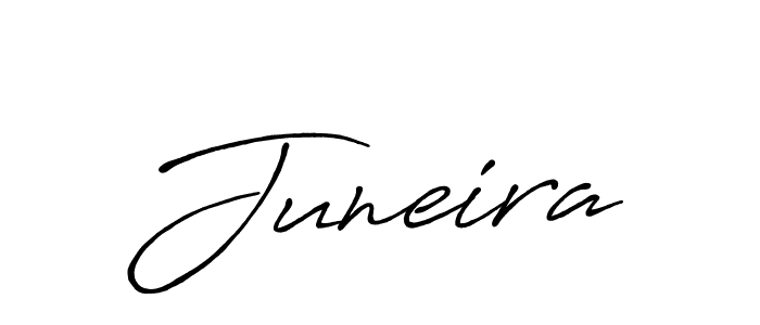 Similarly Antro_Vectra_Bolder is the best handwritten signature design. Signature creator online .You can use it as an online autograph creator for name Juneira. Juneira signature style 7 images and pictures png