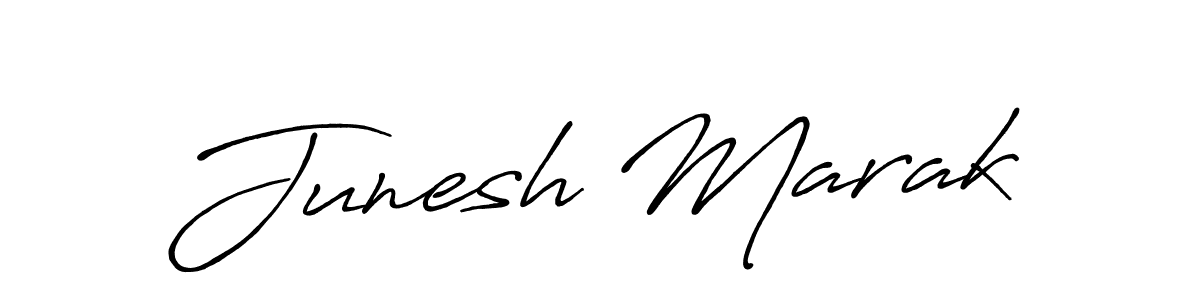 The best way (Antro_Vectra_Bolder) to make a short signature is to pick only two or three words in your name. The name Junesh Marak include a total of six letters. For converting this name. Junesh Marak signature style 7 images and pictures png