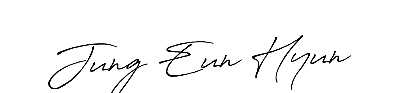 Design your own signature with our free online signature maker. With this signature software, you can create a handwritten (Antro_Vectra_Bolder) signature for name Jung Eun Hyun. Jung Eun Hyun signature style 7 images and pictures png