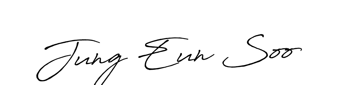 Similarly Antro_Vectra_Bolder is the best handwritten signature design. Signature creator online .You can use it as an online autograph creator for name Jung Eun Soo. Jung Eun Soo signature style 7 images and pictures png