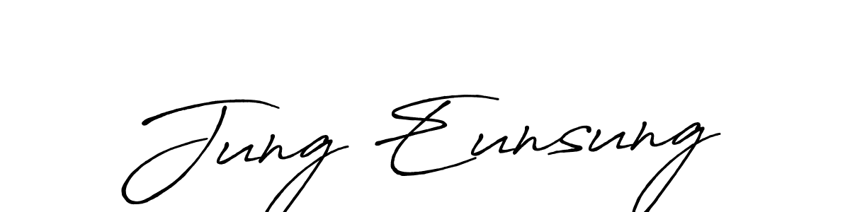 if you are searching for the best signature style for your name Jung Eunsung. so please give up your signature search. here we have designed multiple signature styles  using Antro_Vectra_Bolder. Jung Eunsung signature style 7 images and pictures png