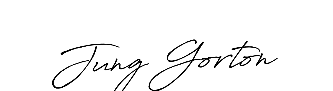 if you are searching for the best signature style for your name Jung Gorton. so please give up your signature search. here we have designed multiple signature styles  using Antro_Vectra_Bolder. Jung Gorton signature style 7 images and pictures png
