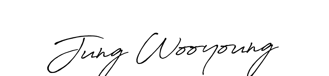 How to Draw Jung Wooyoung signature style? Antro_Vectra_Bolder is a latest design signature styles for name Jung Wooyoung. Jung Wooyoung signature style 7 images and pictures png