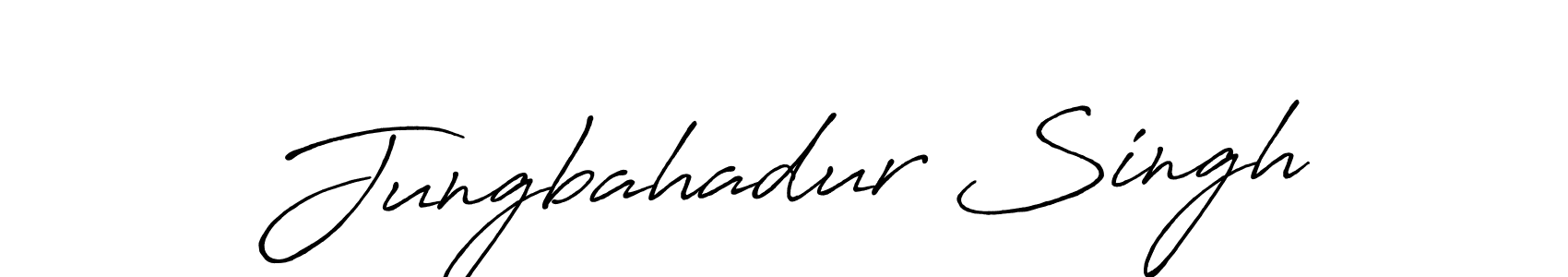 Use a signature maker to create a handwritten signature online. With this signature software, you can design (Antro_Vectra_Bolder) your own signature for name Jungbahadur Singh. Jungbahadur Singh signature style 7 images and pictures png