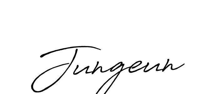 if you are searching for the best signature style for your name Jungeun. so please give up your signature search. here we have designed multiple signature styles  using Antro_Vectra_Bolder. Jungeun signature style 7 images and pictures png