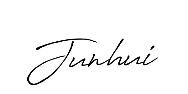 Also You can easily find your signature by using the search form. We will create Junhui name handwritten signature images for you free of cost using Antro_Vectra_Bolder sign style. Junhui signature style 7 images and pictures png