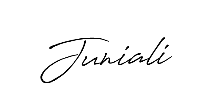 Antro_Vectra_Bolder is a professional signature style that is perfect for those who want to add a touch of class to their signature. It is also a great choice for those who want to make their signature more unique. Get Juniali name to fancy signature for free. Juniali signature style 7 images and pictures png