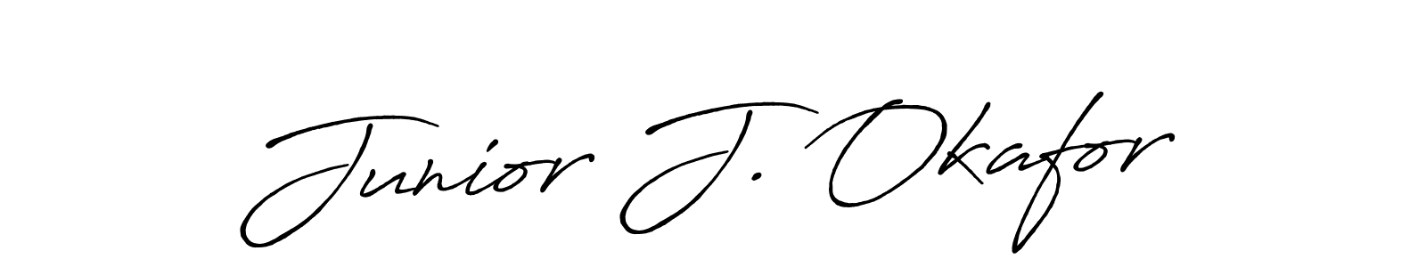 Make a short Junior J. Okafor signature style. Manage your documents anywhere anytime using Antro_Vectra_Bolder. Create and add eSignatures, submit forms, share and send files easily. Junior J. Okafor signature style 7 images and pictures png